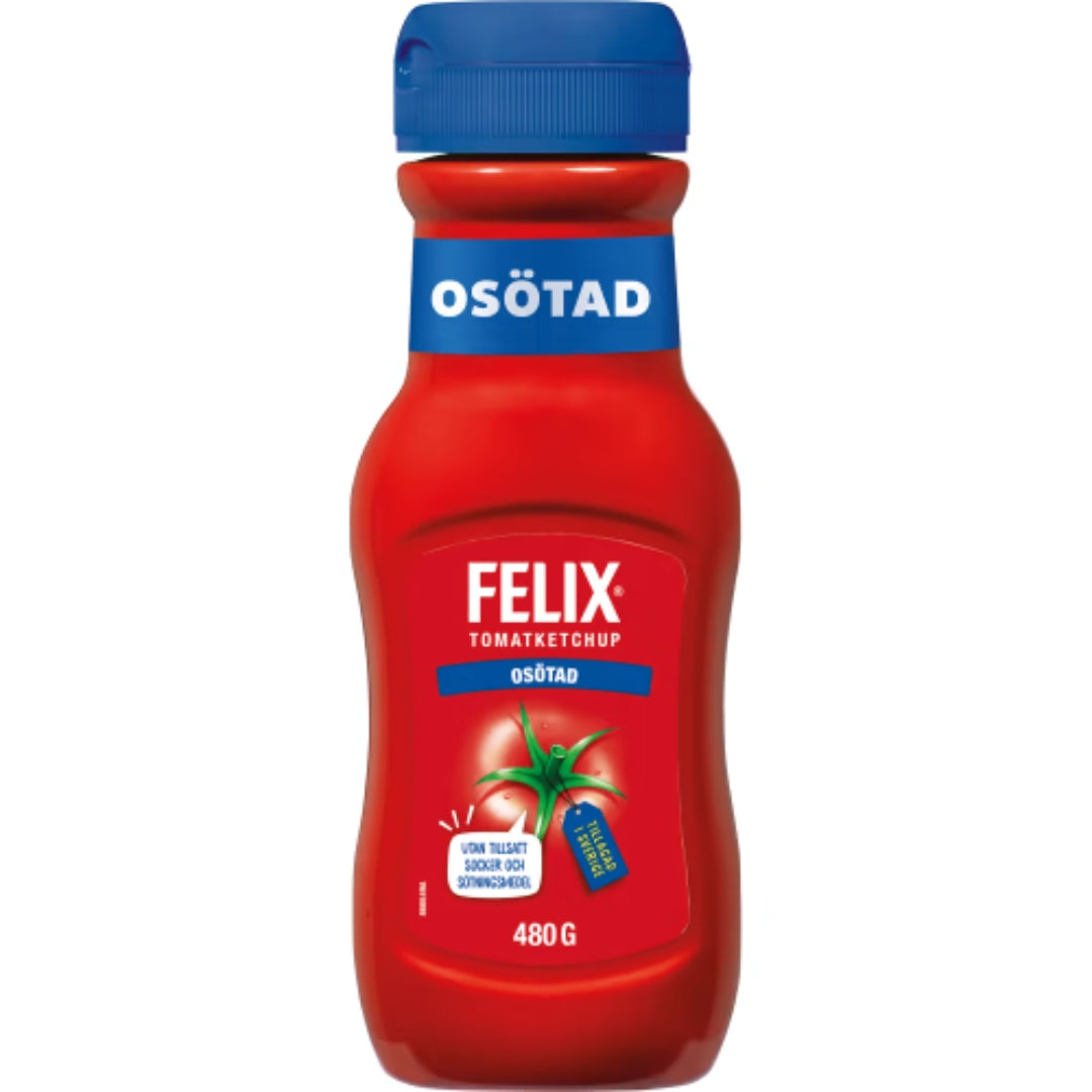 Felix Tomatketchup Osötad - Unsweetened Ketchup 480g