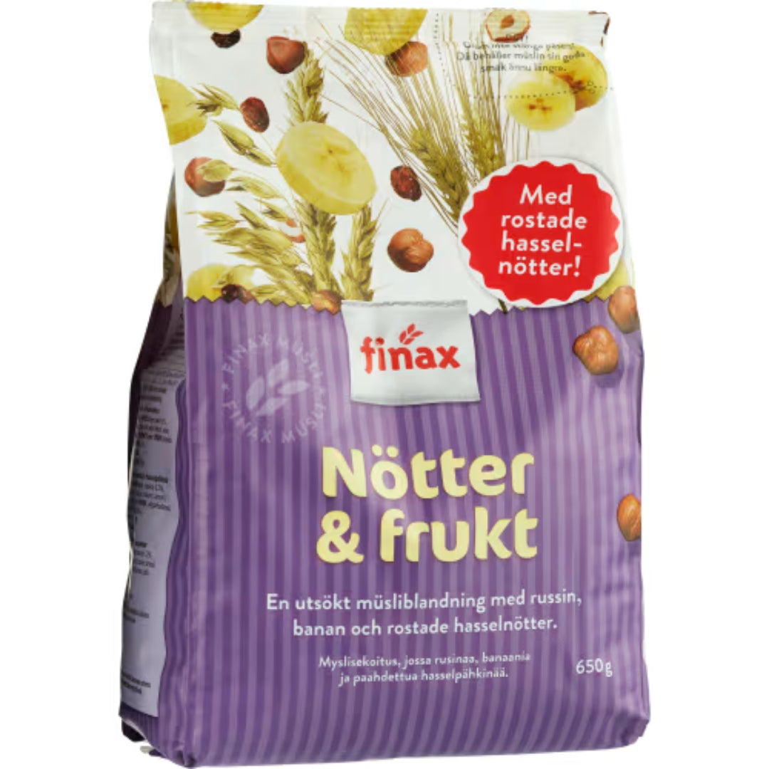 Finax Nötter & Frukt Müsli - Nut & Fruit Muesli 650g