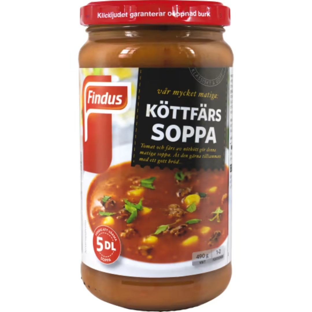 Findus Köttfärssoppa 1-2 Port - Minced Meat Soup 490g