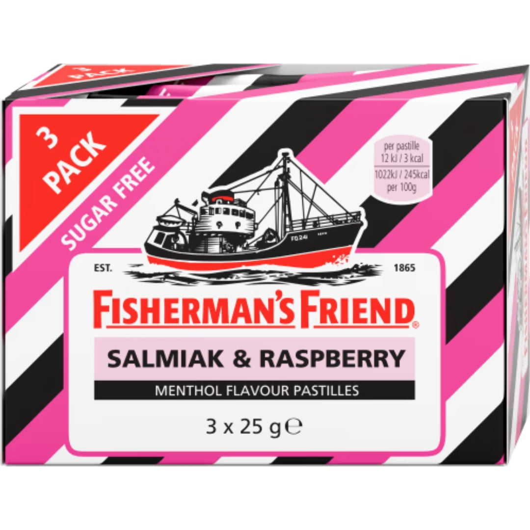 Fishermans Friend Salmiak & Raspberry Sockerfri - Salmiak & Raspberry Sugar Free Losenges 3p/25g