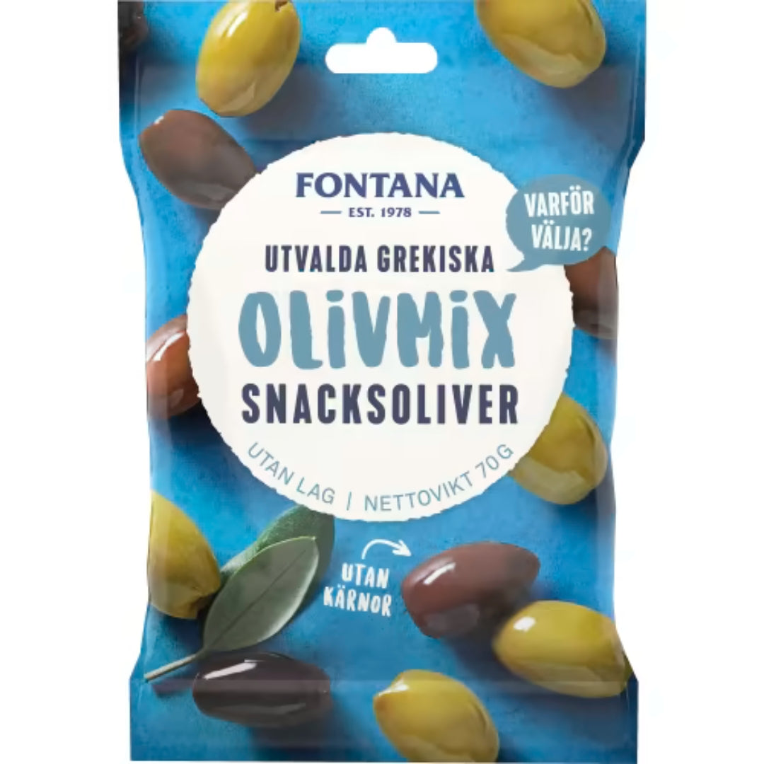 Fontana Olivmix Snacksoliver - Greek Quality Olives 70g