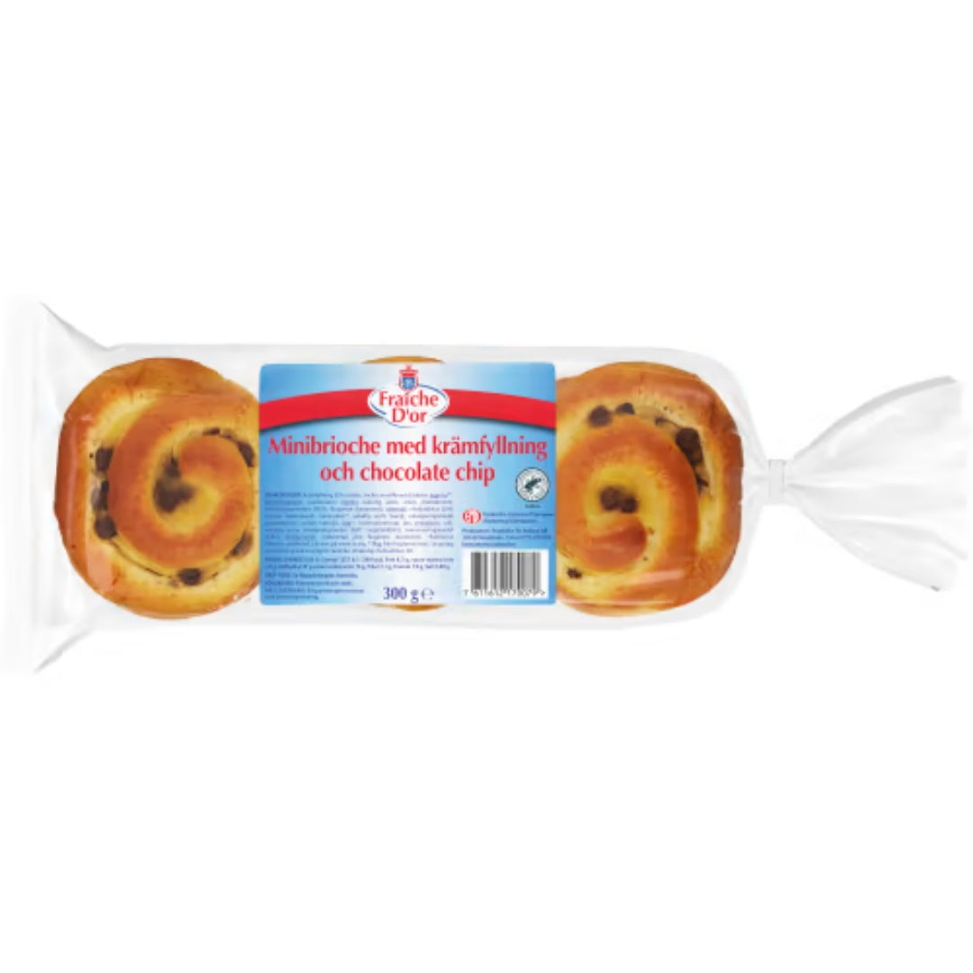 Fraiche D`or Minibrioche Chocolate Chip - Minibrioche with Chocolate Chip 300g