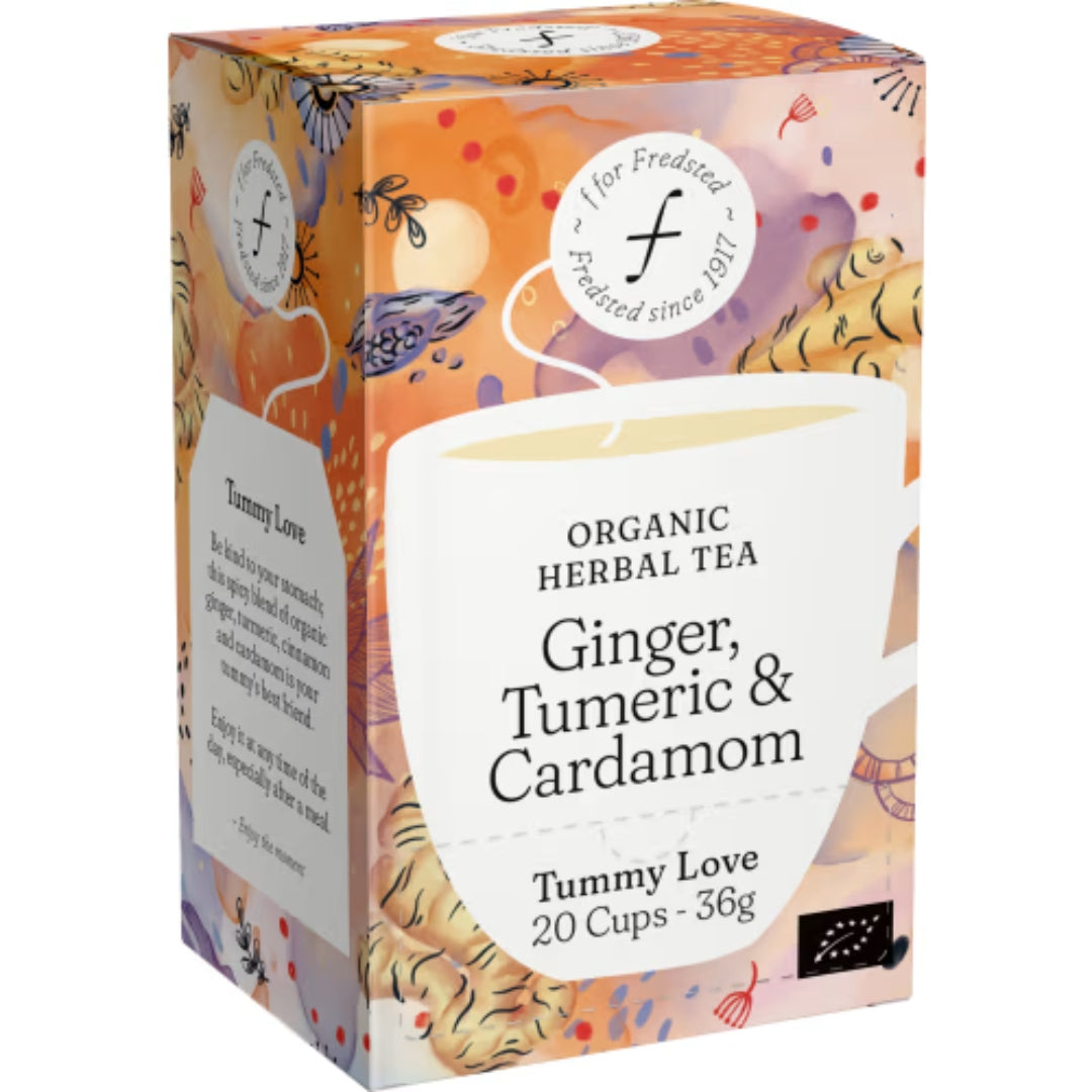 Fredsted Tummy Love Ginger Turmeric Herbal Tea - Ginger Turmeric Herbal Tea 20p