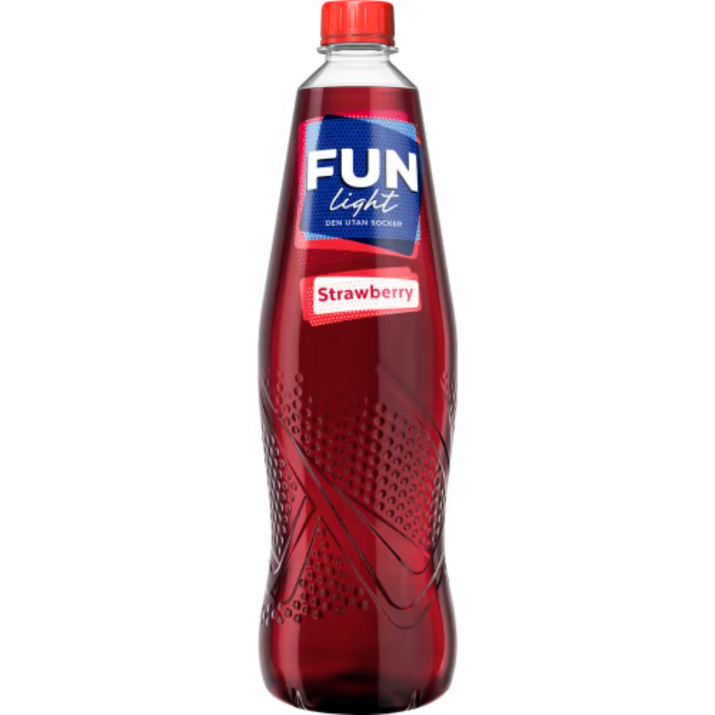Fun Light Strawberry - Sugar-Free Cordial With Strawberry Flavour 1L