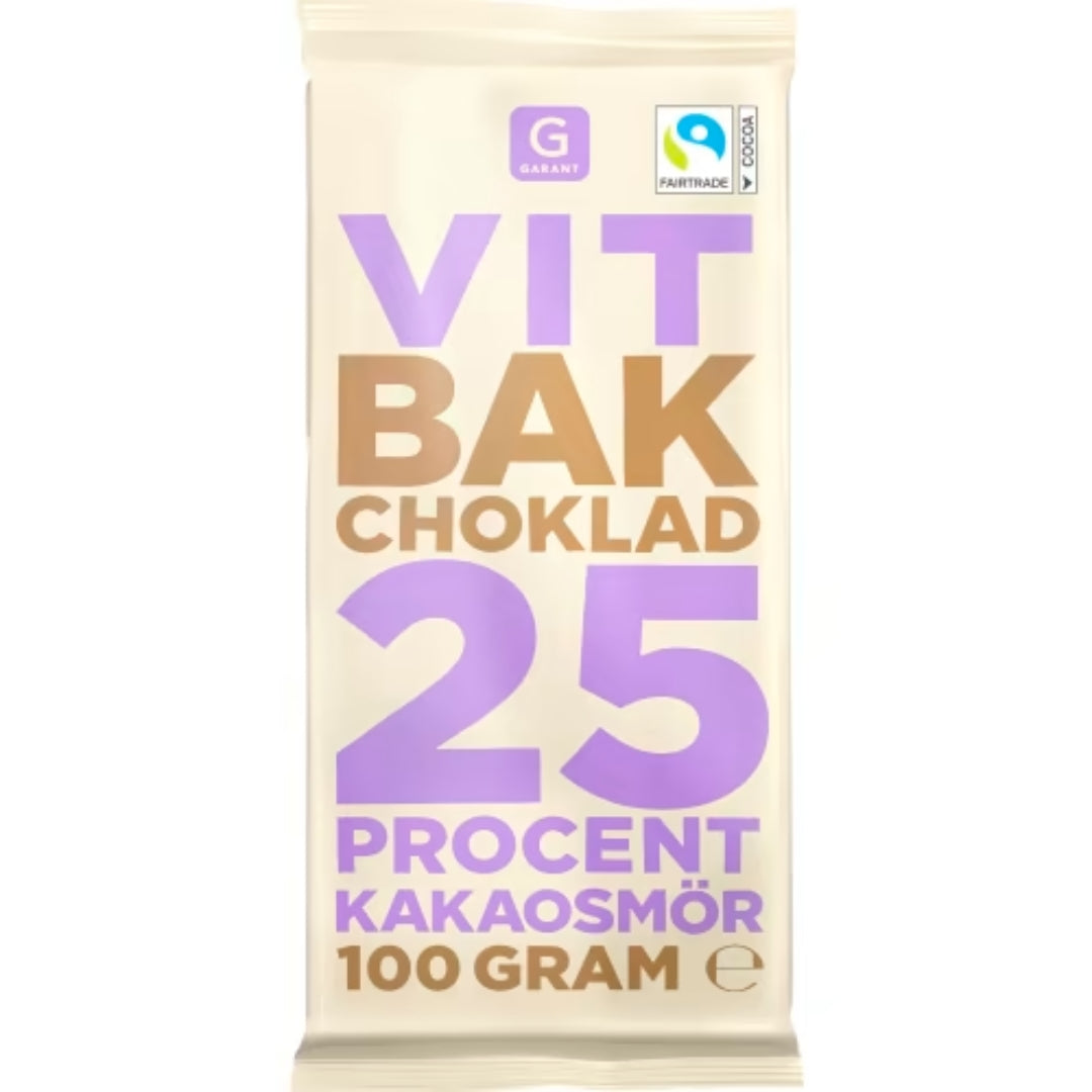 Garant Bakchoklad Vit - White Baking Chocolate 100g