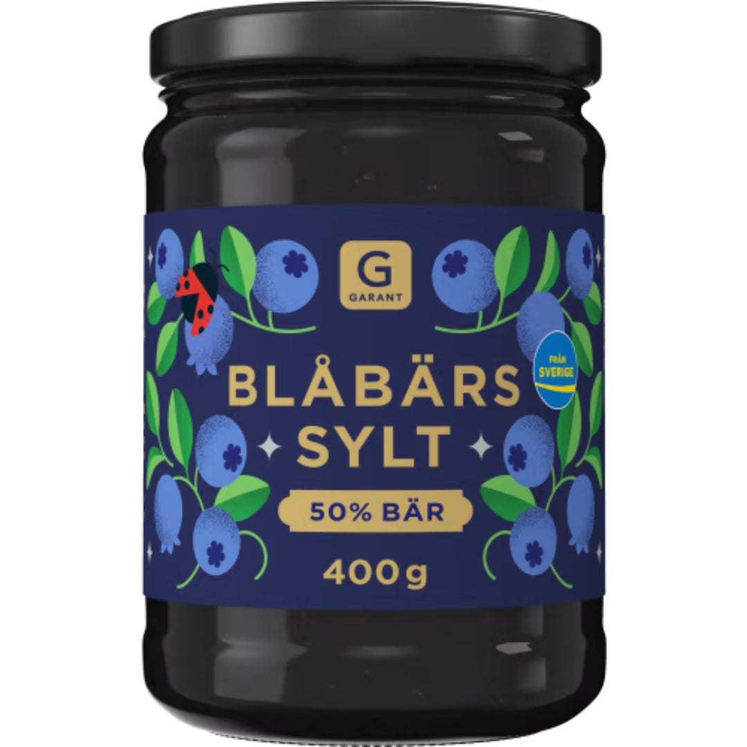 Garant Blåbärssylt 50% Bär - Blueberry Jam 400g