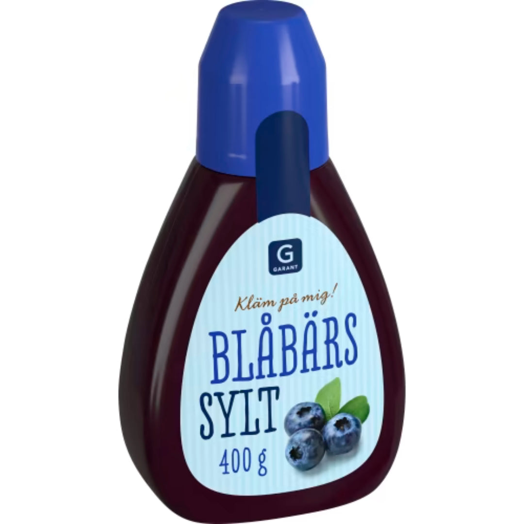 Garant Blåbärssylt Squeeze - Blueberry Jam in a Squeeze Bottle 400g