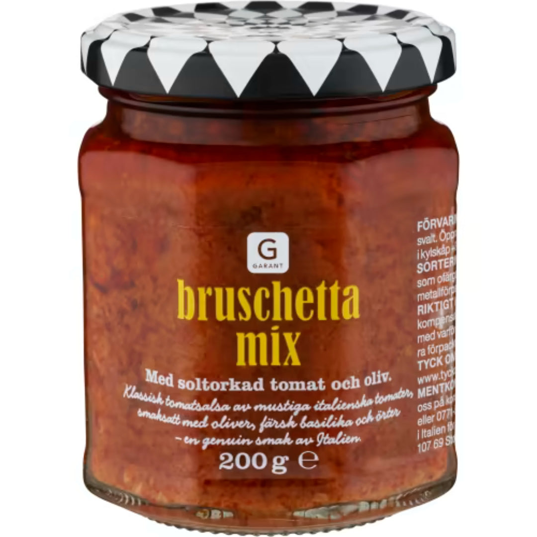 Garant Bruschettamix - Bruschetta Mix with Sun-Dried Tomato & Olive 200g