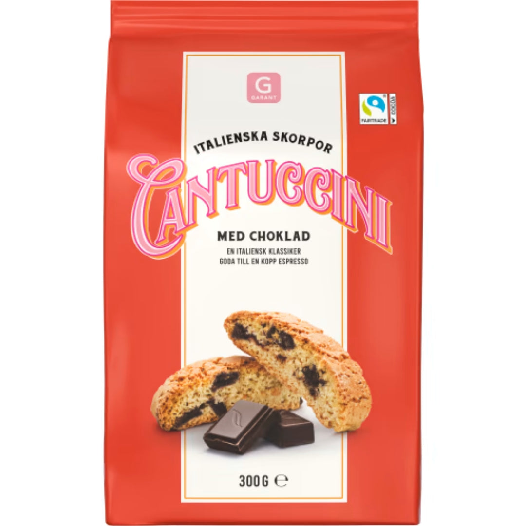 Garant Cantuccini med Choklad - Biscotti with Large Chocolate Pieces 300g
