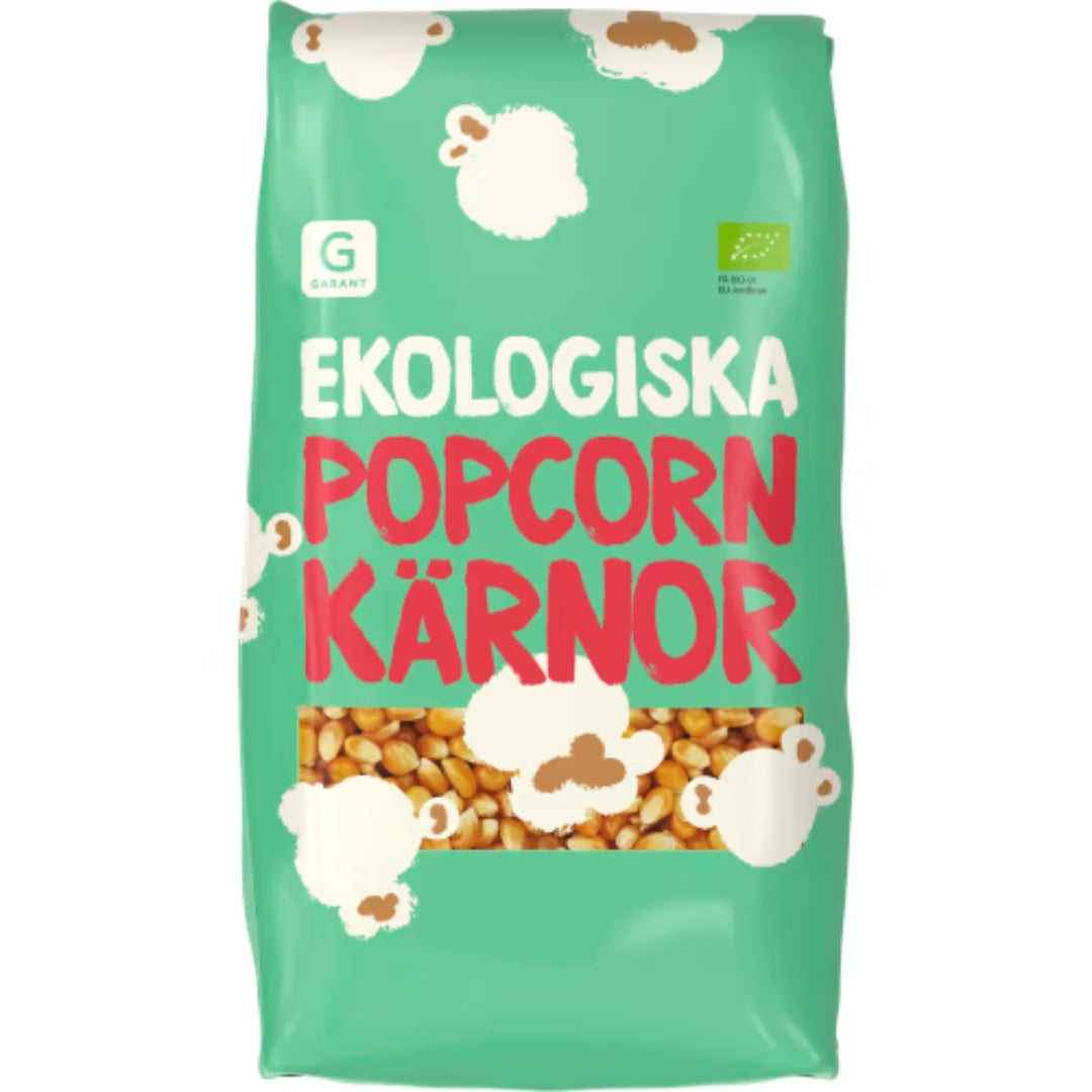 Garant Eko Popcorn Opoppade Kärnor - Orgaaninen popcorn ytimet 400G