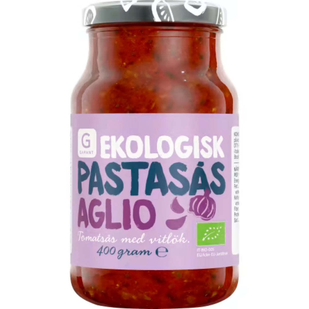 Garant Eko Aglio Vitlök Pastasås - Tomato Sauce with Garlic 400g