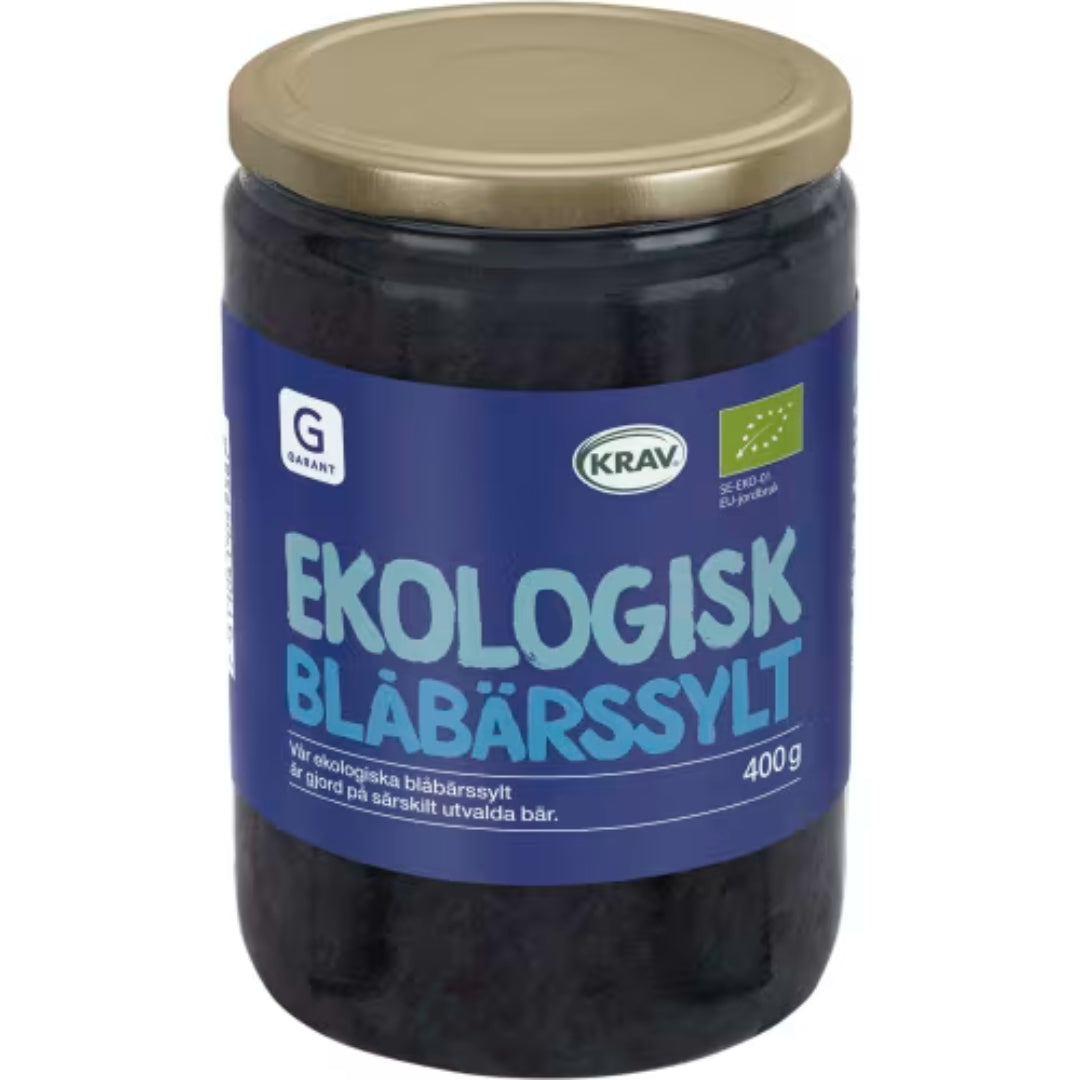Garant Eko Blåbärssylt Ekologisk - Organic Blueberry Jam 400g