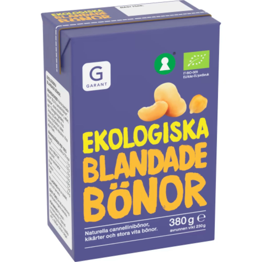 Garant Eko Blandade Bönor Ekologiska - Organic Mixed Beans 380g