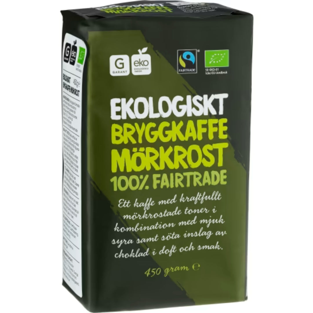 Garant Eko Bryggkaffe Mörkrost - Organic Dark Roast Filter Coffee 450g