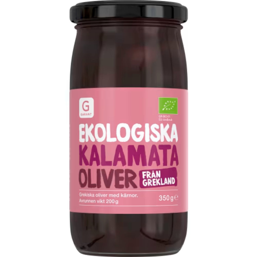 Garant Eko Kalamat Oliver - Kalamon Olives 350g