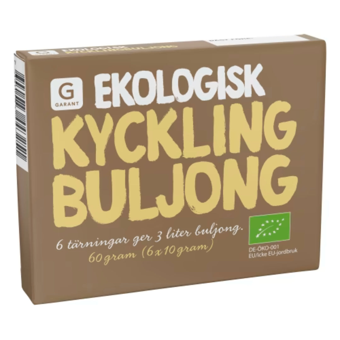 Garant Eko Kyckling Buljong Tärningar - Organic Chicken Bouillon Cubes 6p/3l