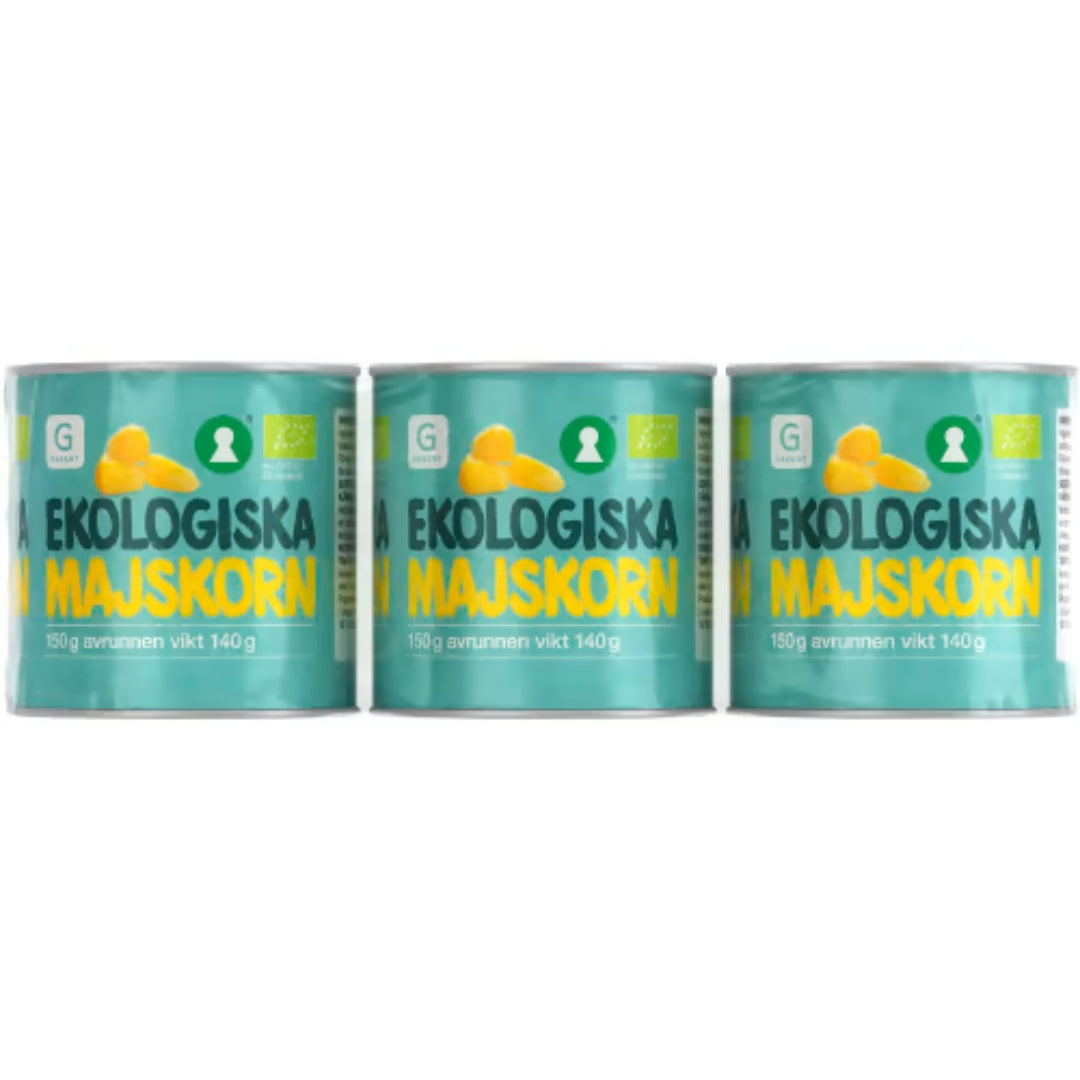 Garant Eko Majskorn Ekologiska 3-pack - Organic Corn Kernels 450g