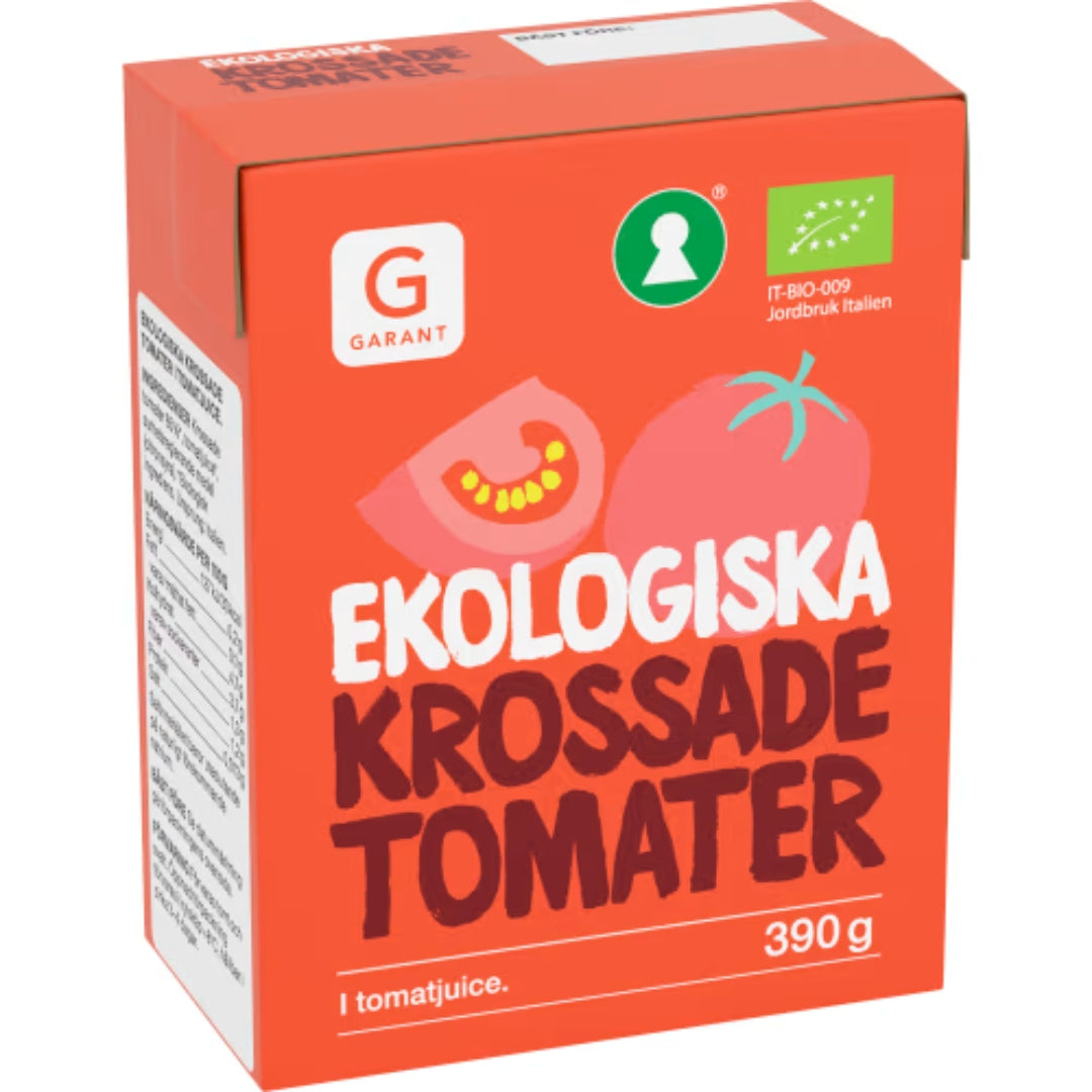 Garant Eko Tomater Krossade - Organic Crushed Tomatoes in Tomato Juice 390g