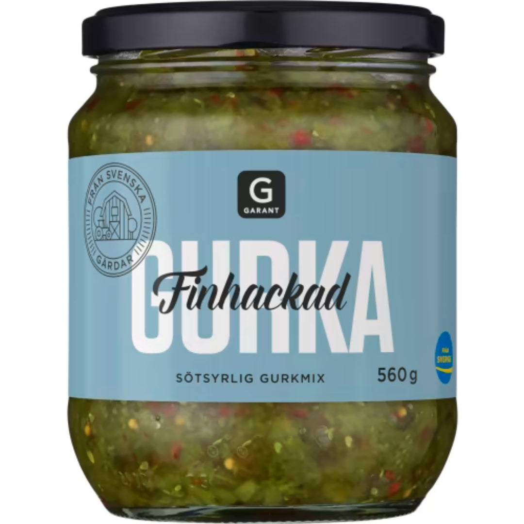 Garant Finhackad Gurka - Chopped Pickled Cucumber 560g