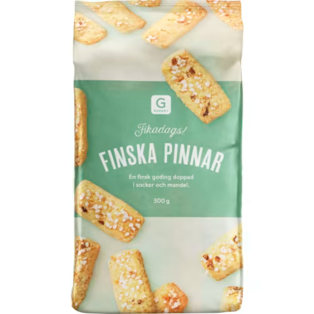 Garant Finska Pinnar - Cookies dipped in Sugar and Almonds 300g