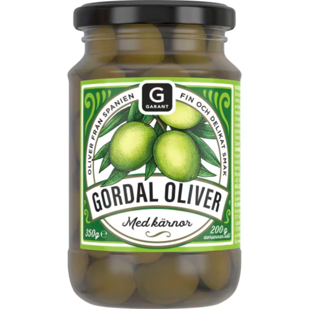 Garant Gordal Oliver med Kärnor - Gordal Olives 350g