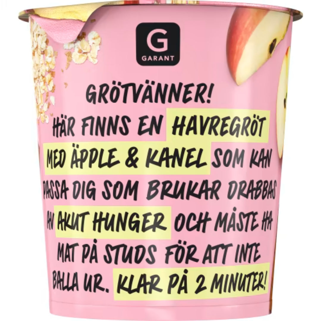 Garant Grötkopp Äpple Kanel - Porridge Cup Apple & Cinnamon 65g