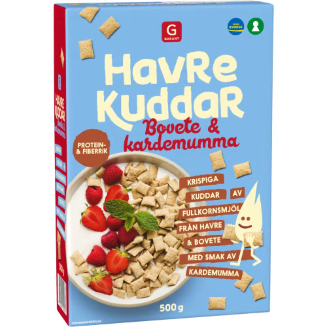 Garant Havrekuddar Bovete & Kardemumma - Cardamom Oat Cereal 500g