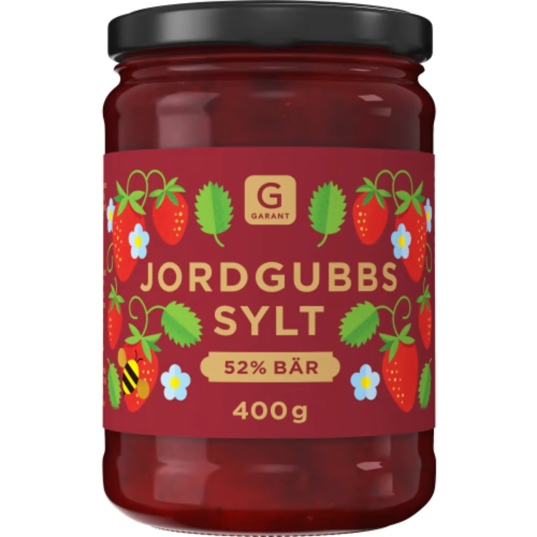 Garant Jordgubbssylt - Strawberry Jam with 52% Berries 400g