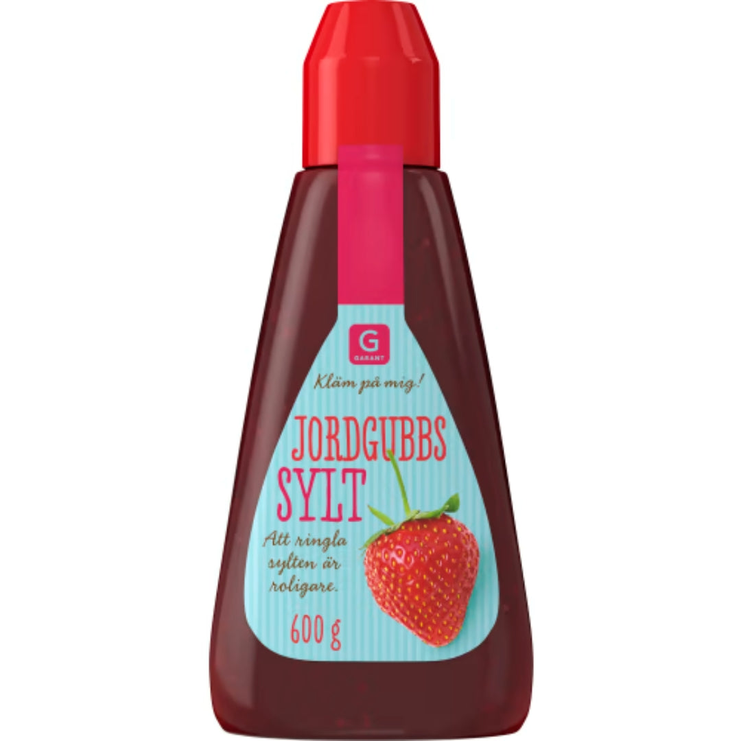 Garant Jordgubbssylt Squeeze - Strawberry Jam Squeeze 600g