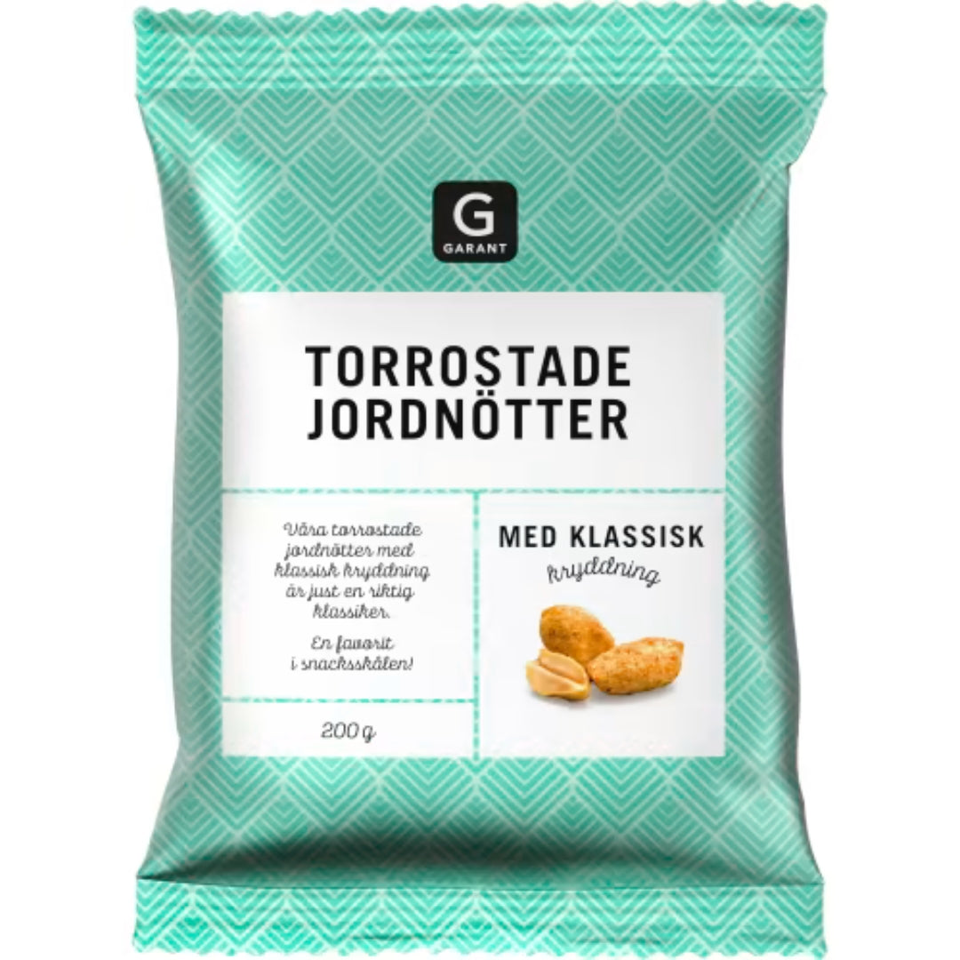 Garant Jordnötter Torrostade - Arachidi arrostite con stagionatura classica 200G