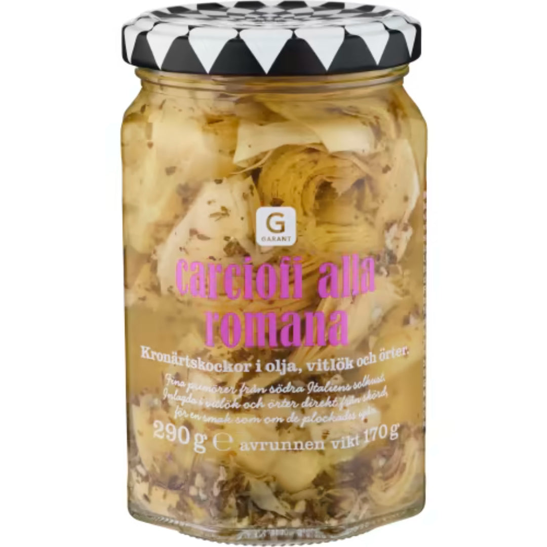 Garant Kronärtskockor i Olja - Artichokes in Oil, Garlic & Herbs 290g