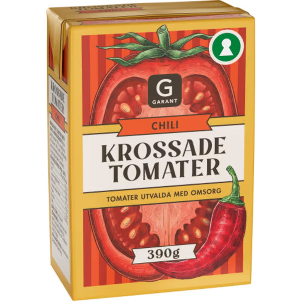 Garant Krossade Tomater Chili - Crushed Tomatoes with Chili 390g