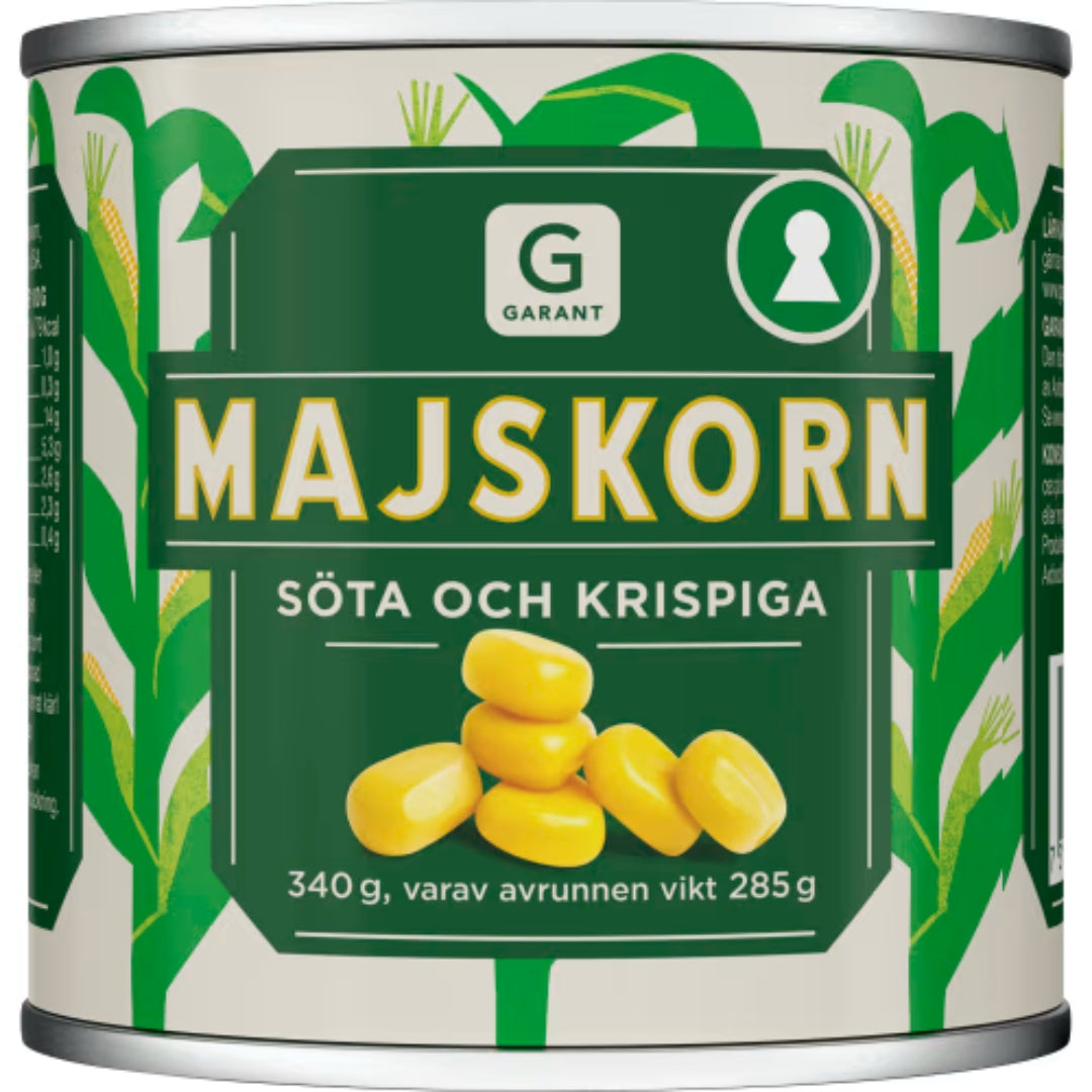 Garant Majs - Sweet and Crispy Corn Kernels 340g
