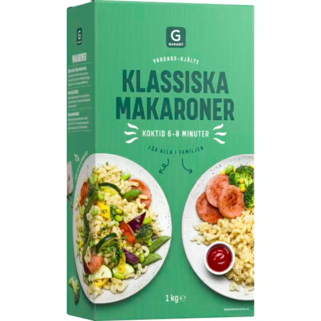 Garant Makaroner Klassiska - Classic Macaroni 1kg