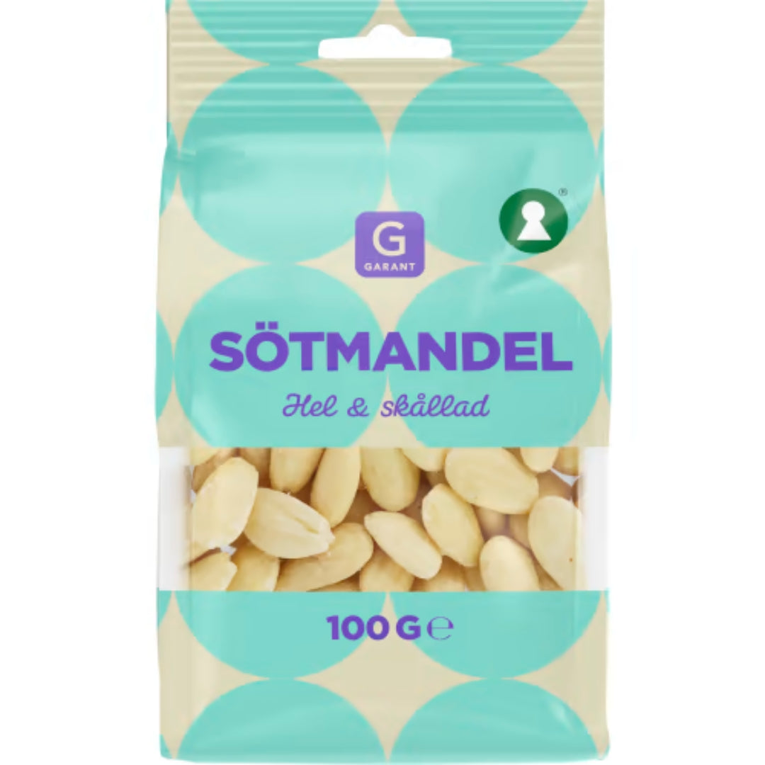 Garant Mandel Skållad Hel - mandorle sbiancate 100g
