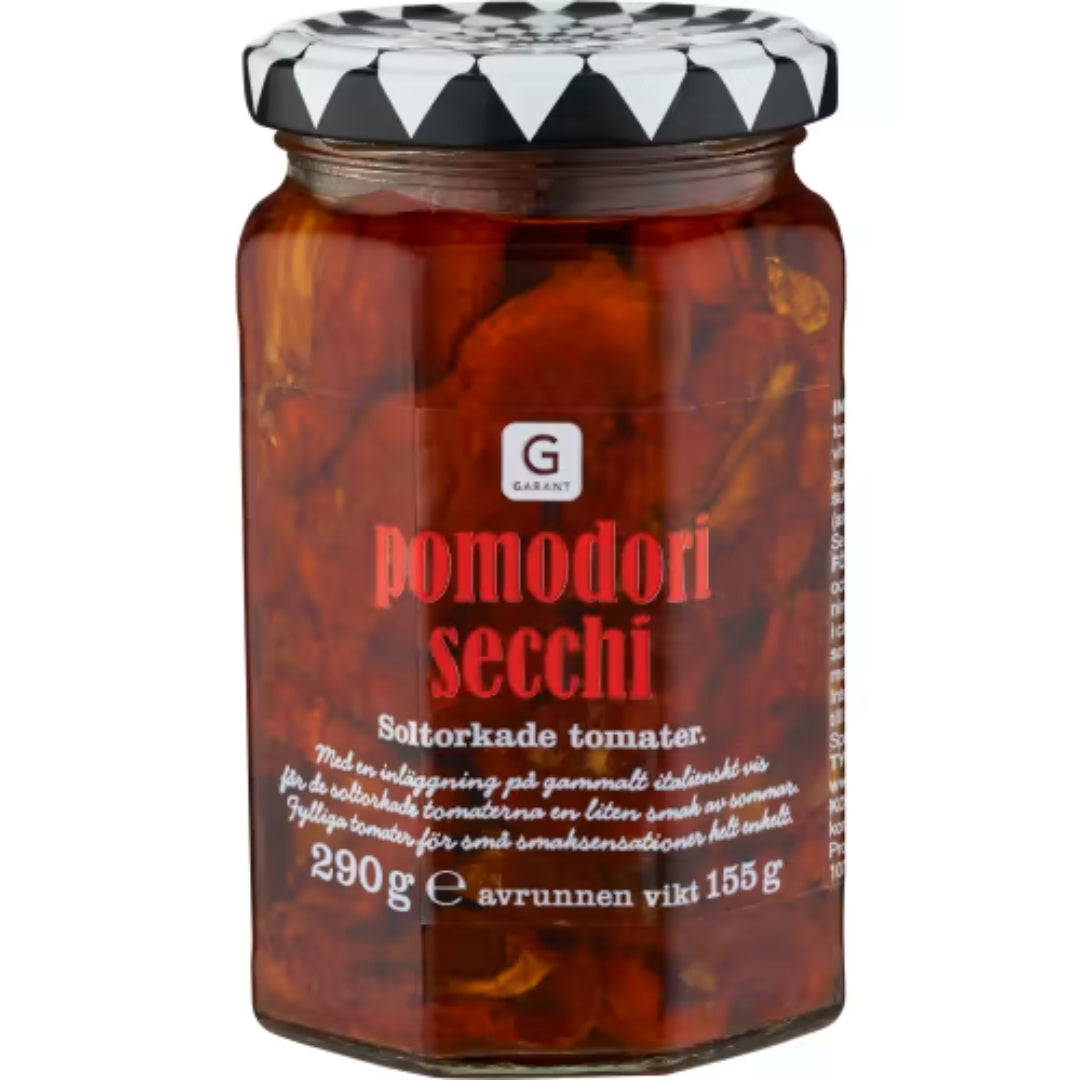 Garant Pomodori Secchi Soltorkade Tomater - Sun-Dried Tomatoes 290g
