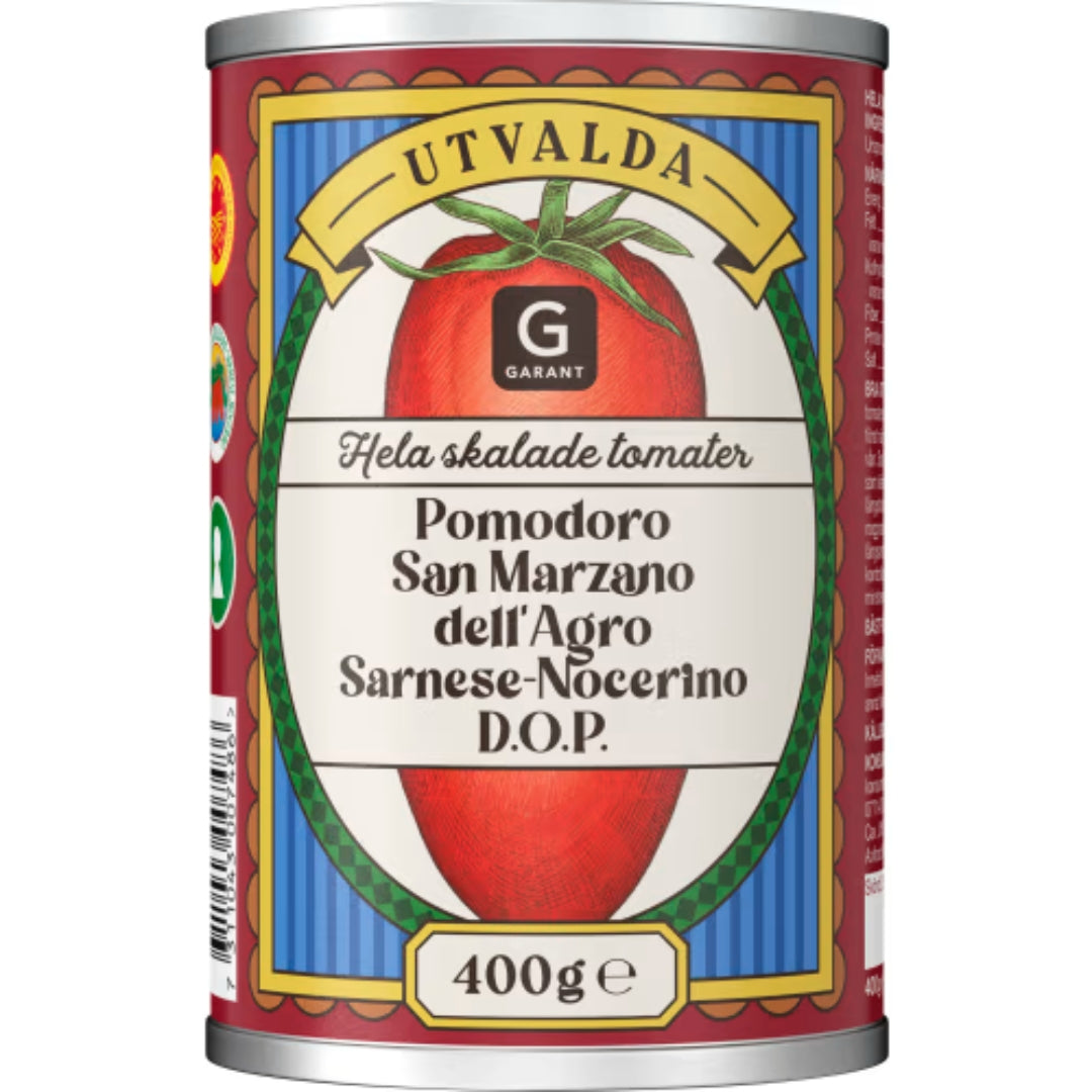 Garant San Marzano Tomater - Whole Peeled San Marzano Tomatoes 400g