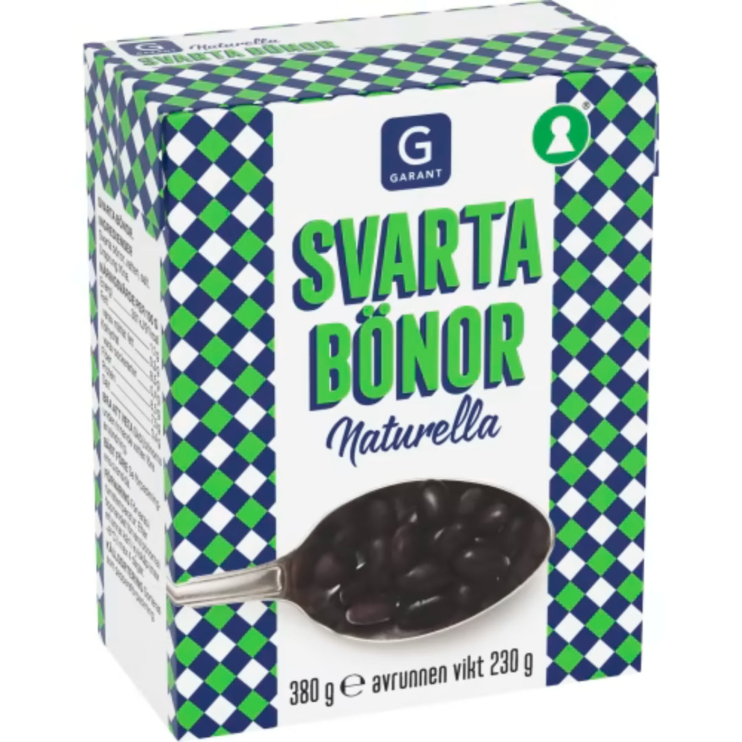 Garant Svarta Bönor Naturella - Black Beans 380g