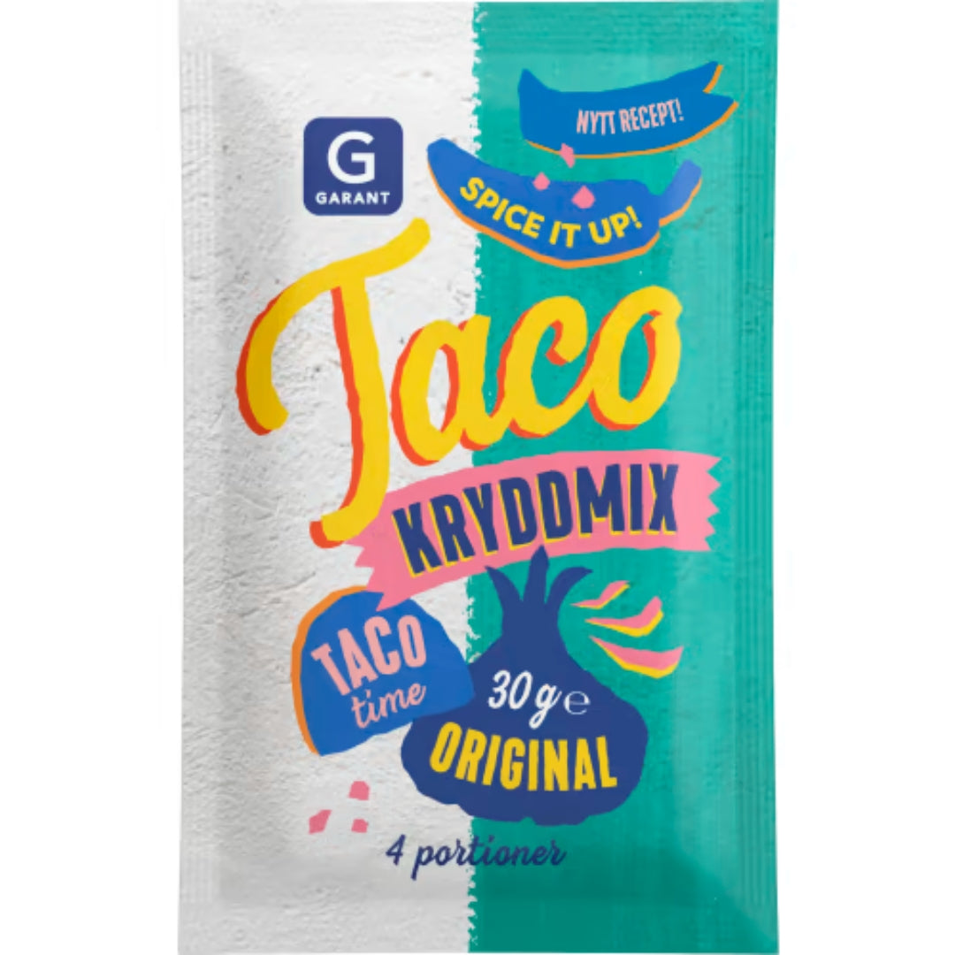 Garant Taco Kryddmix Original - Classic Tex-Mex Seasoning 30g