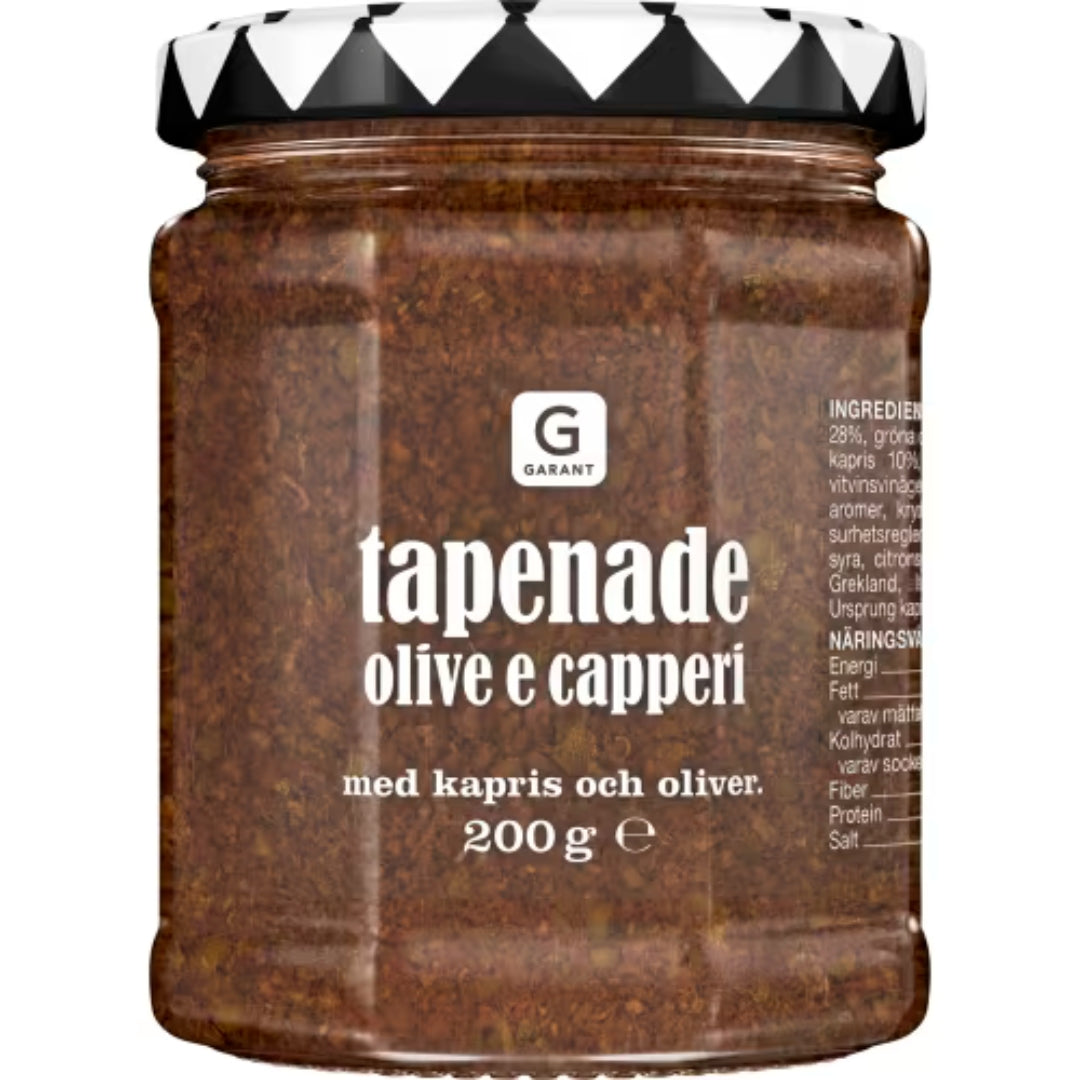 Garant Tapenade Olive E Capperi Kapri Och Oliver - Tapenade Classico 200g