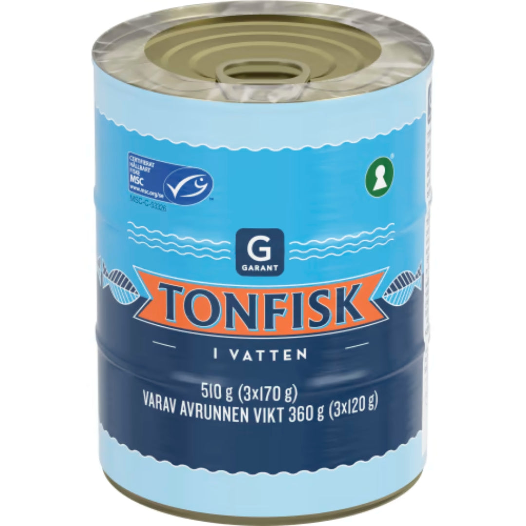Garant Tonfisk Vatten 3x170g - Tuna in Water 510g