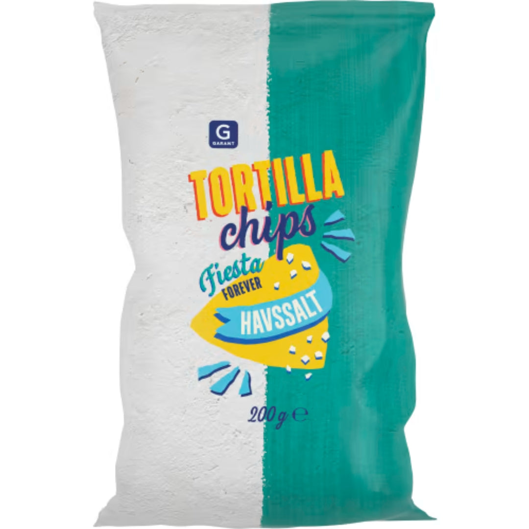 Garant Tortillachips havssalt - tortilla aromatizzate con sale marino 200g