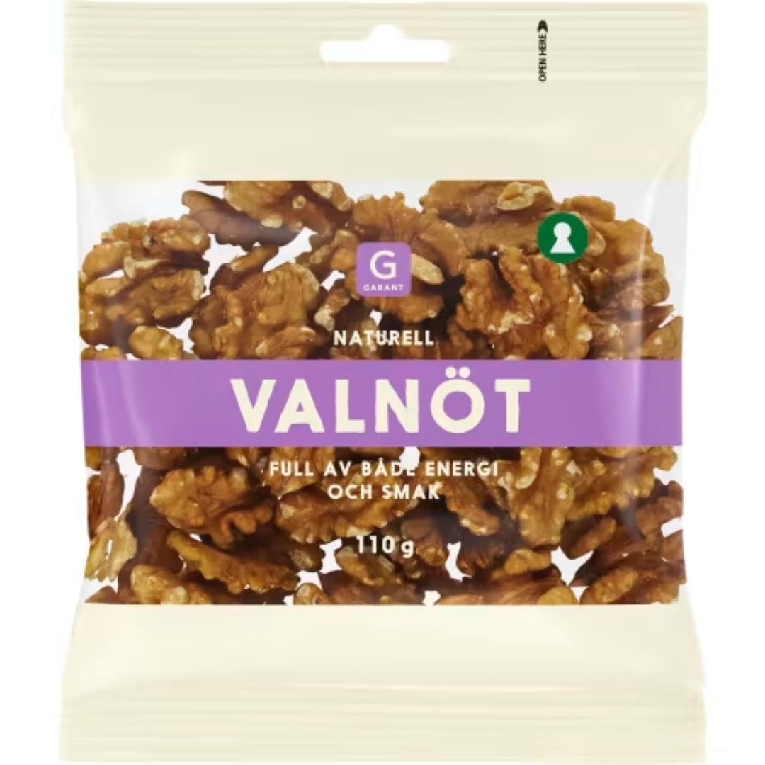 Garant Valnötter - Natural Walnuts 110g