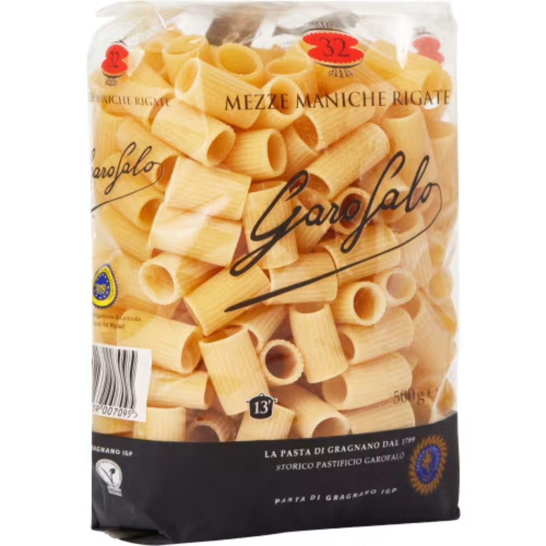 Garofalo Mezze Maniche Rigate Pasta - Mezze Maniche Rigate Pasta 500g