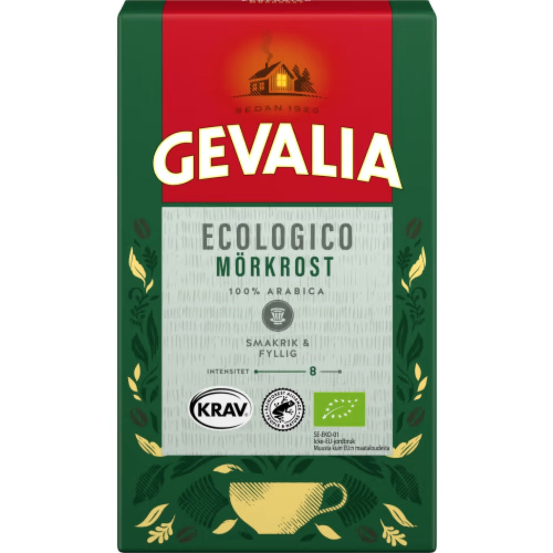 Gevalia Ecologico Mörkrost Bryggkaffe - Organic Dark Roast Filter Coffee 425g