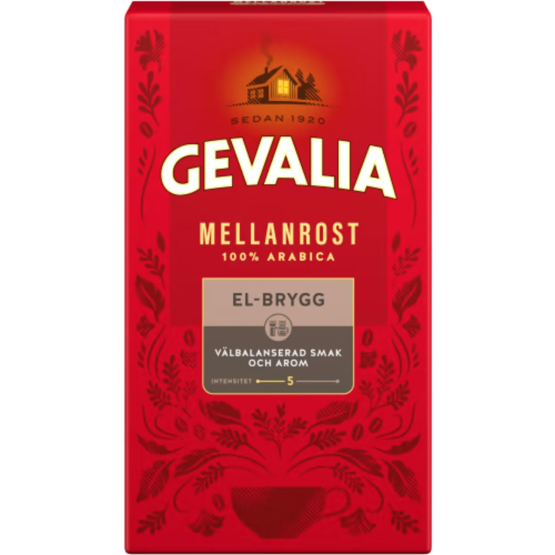 Gevalia El-brygg Mellanrost Bryggkaffe - Medium Roast Coffee for Electric Coffee maker 450g