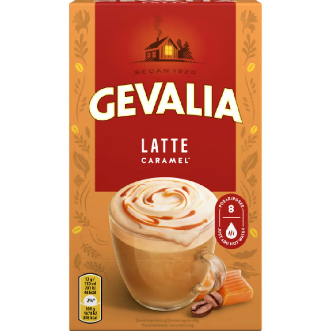 Gevalia Latte Caramel Portionspåsar- Latte Caramel 100g