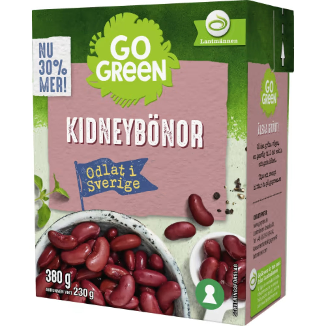 Gogreen Kidneybönor Svenska - Kidney Beans 380g
