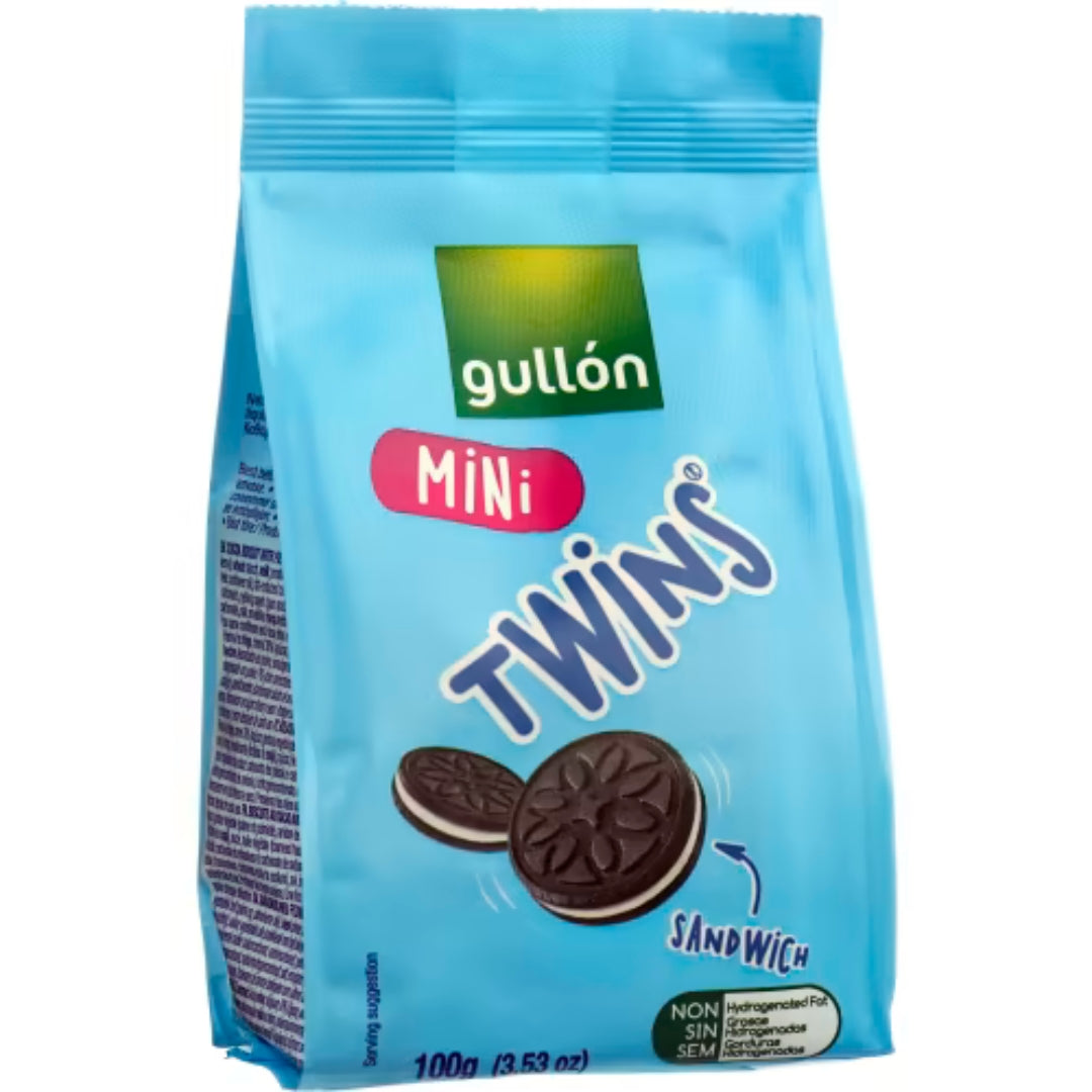 Gullon Mini Twins Vanilj - biscotti pieni di vaniglia cremosa 100g