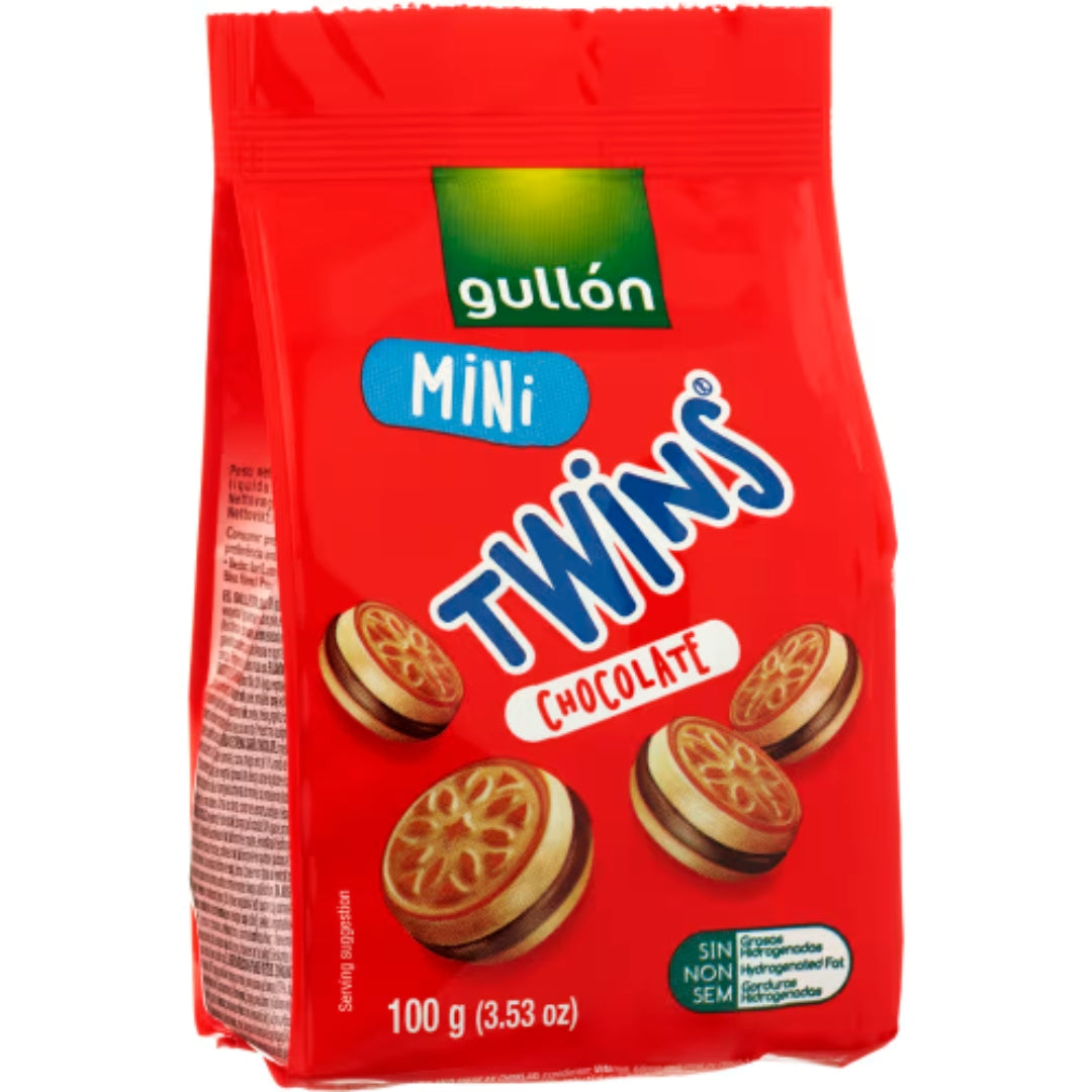 Gullon Minitwins Chocolate - Cookie con cioccolato cremoso ripieno 100g
